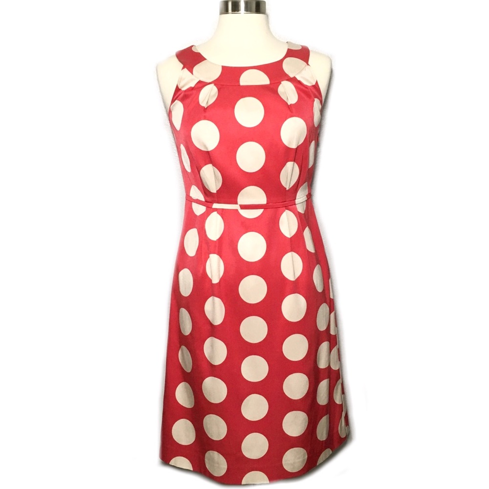 Boden Silk Polk-a-dot Dress